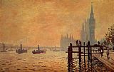 Claude Monet The Thames below Westminster painting